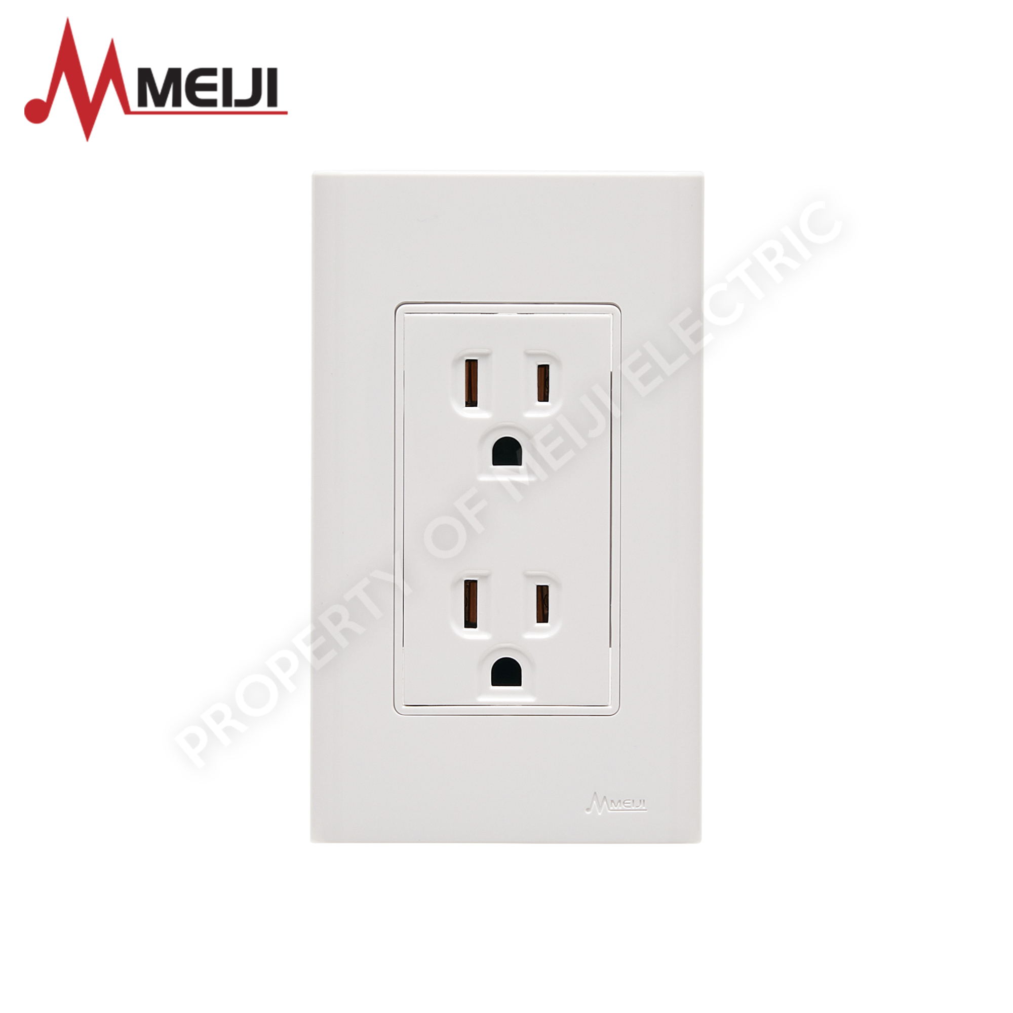 Meiji Classic Outlet [Duplex Convenience Outlet with Ground] MCS-0922 -  Meiji Electric PH