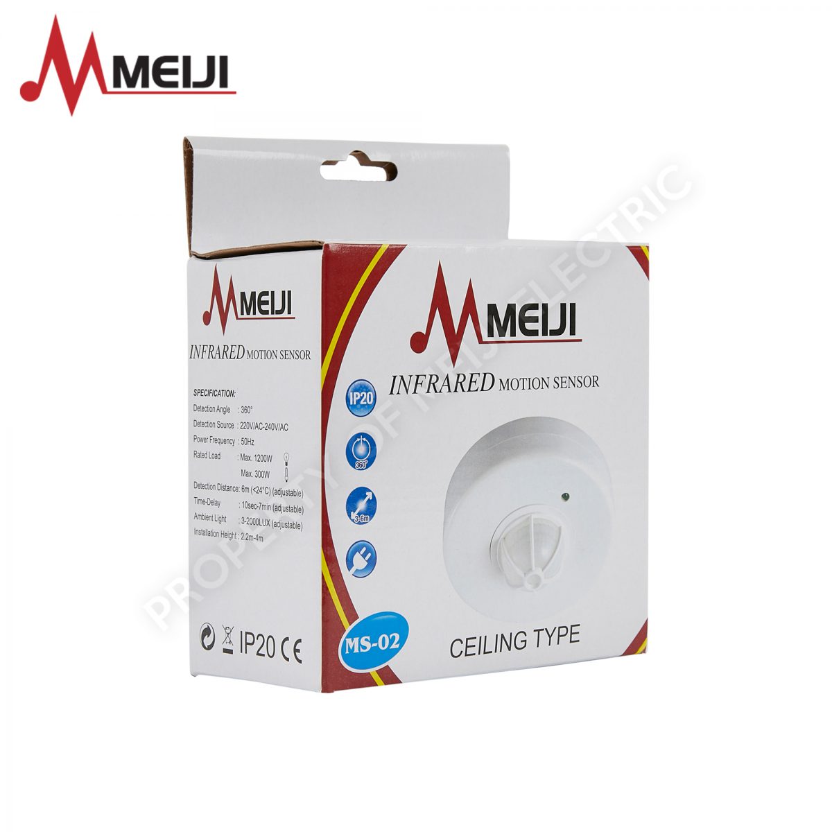 Meiji Motion Sensor Ceiling Mounted Ms Meiji Electric Ph