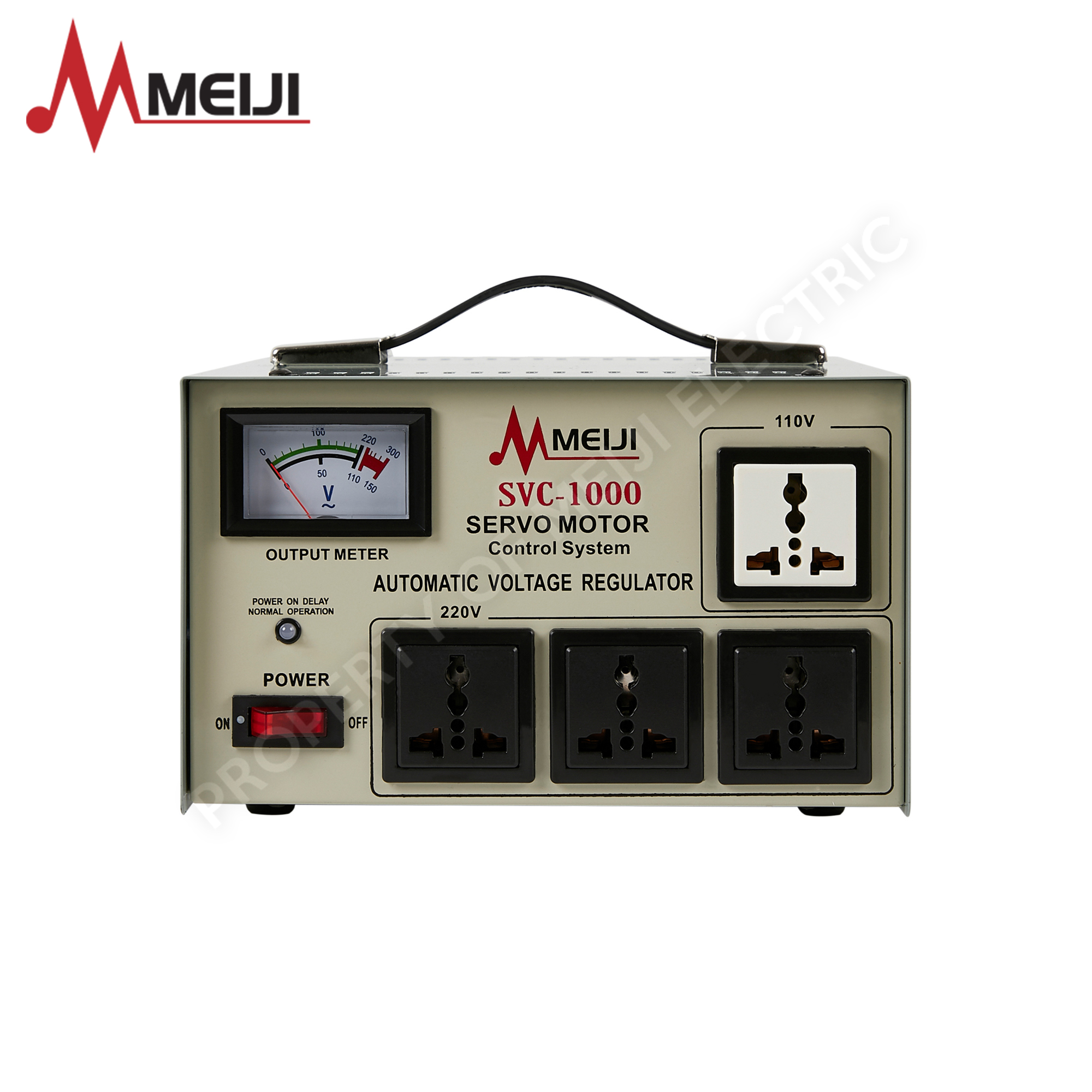 Meiji Automatic Voltage Regulator 1000W - SVC-1000 - Meiji Electric PH