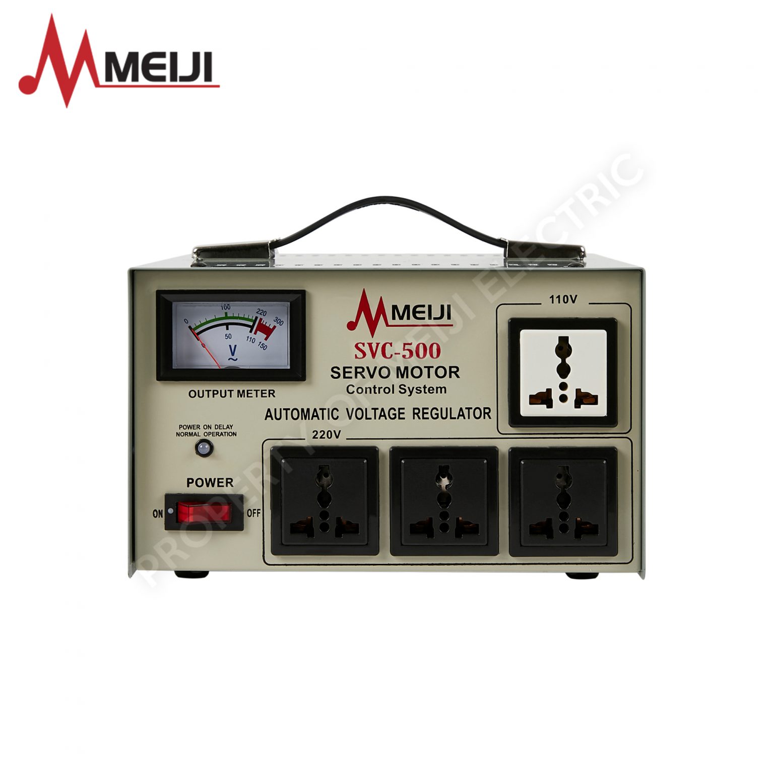 Meiji Automatic Voltage Regulator 500W SVC500 Meiji Electric PH