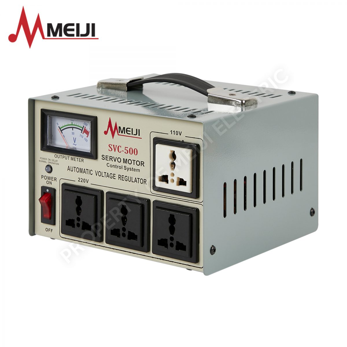 Meiji Automatic Voltage Regulator 500W - SVC-500 - Meiji Electric PH