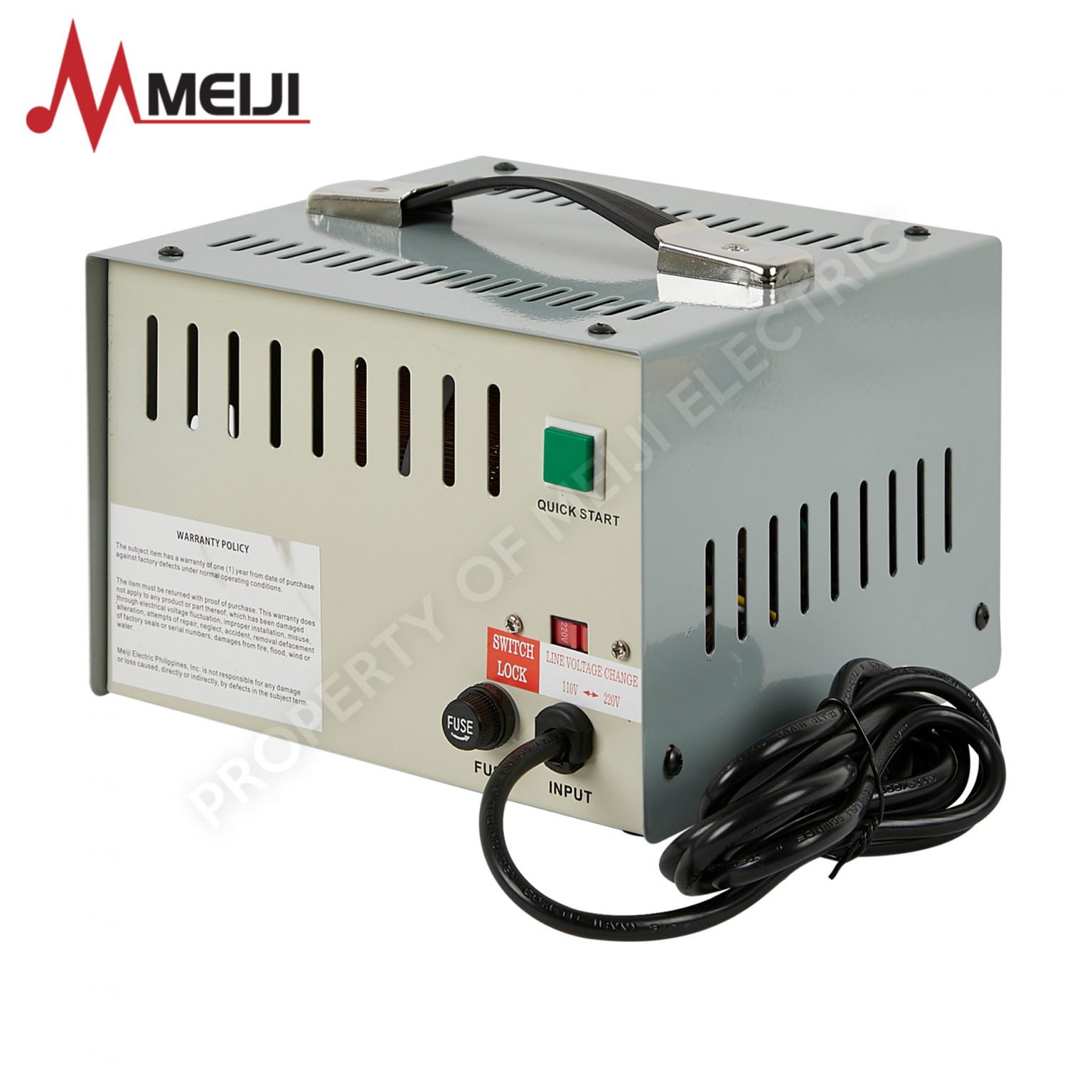 Meiji Automatic Voltage Regulator 500W - SVC-500 - Meiji Electric PH