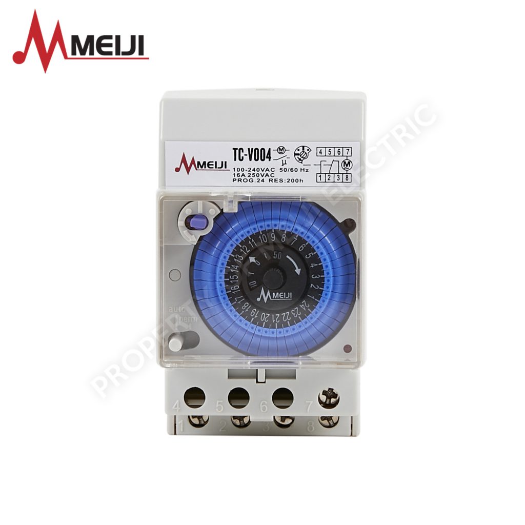 Meiji Electric 24 Hour Rotary Timer Switch with Multi Range Time