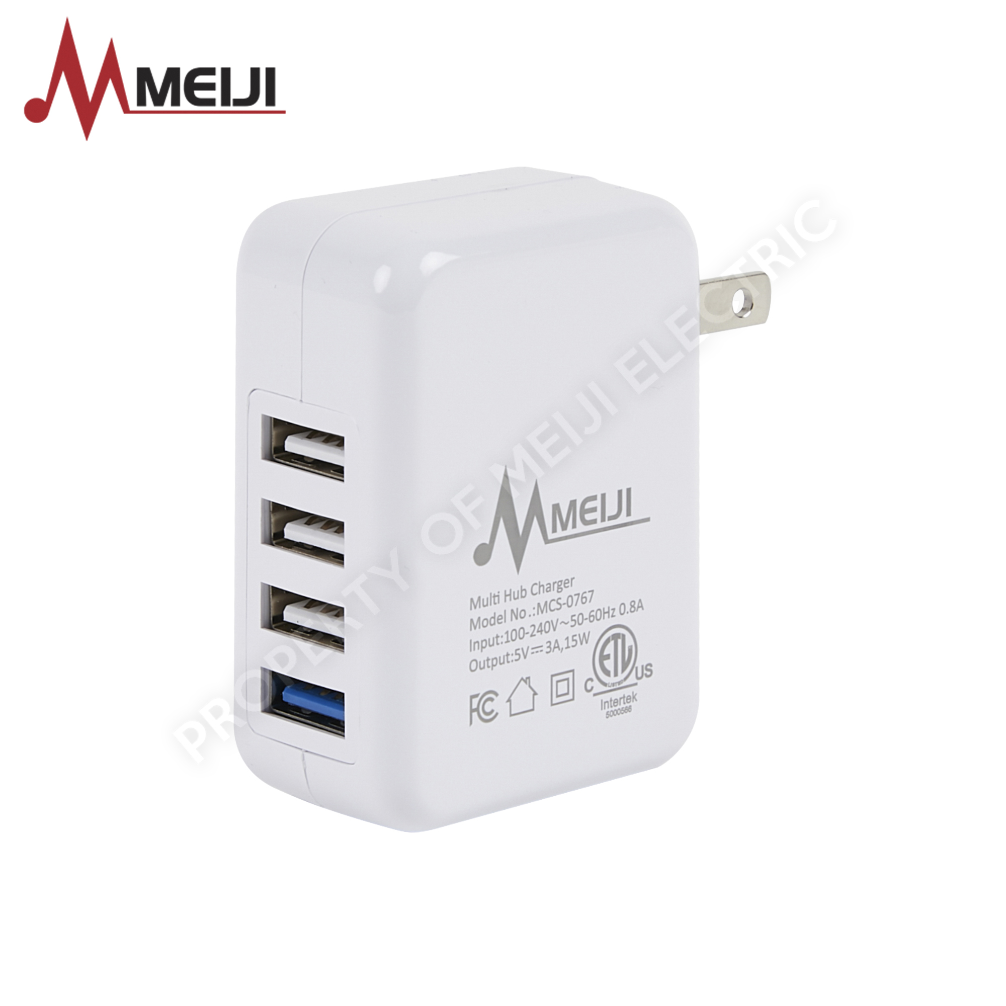 Stejl krone største Meiji Electric 4-Port Multi-Port USB Hub Charger 3A – MCS-0767 - Meiji  Electric PH